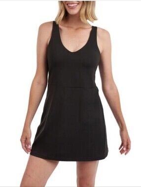 Women's Black Tennis Activity Dress - Elle Sports -  L